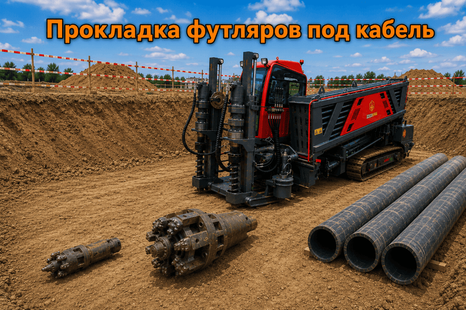 прокладка футляров под кабель
