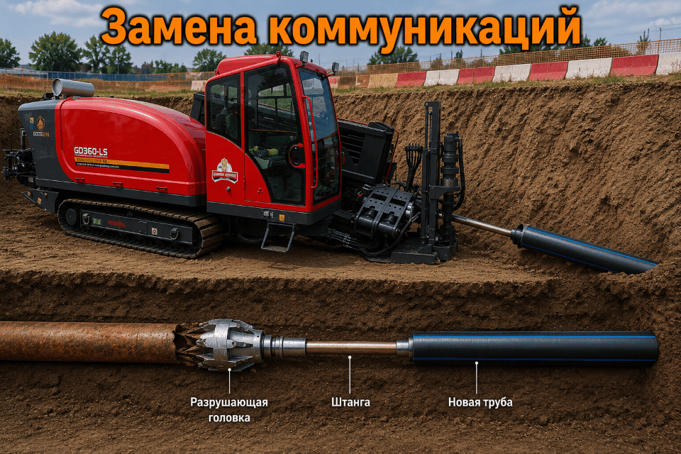 Прокладка трубопровода ГНБ Прокладка трубопровода ГНБ