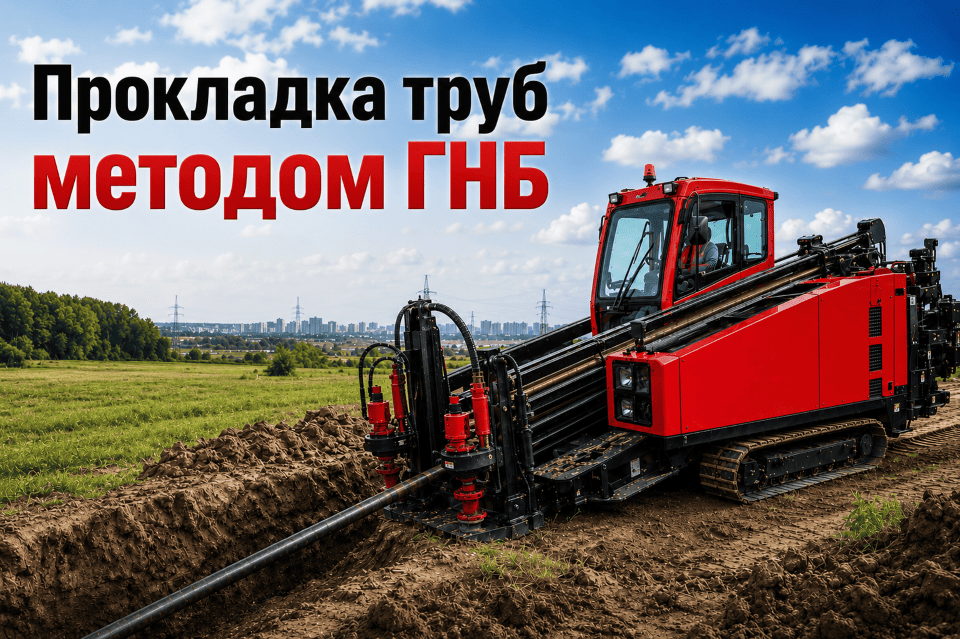 Современная прокладка труб методом ГНБ фото